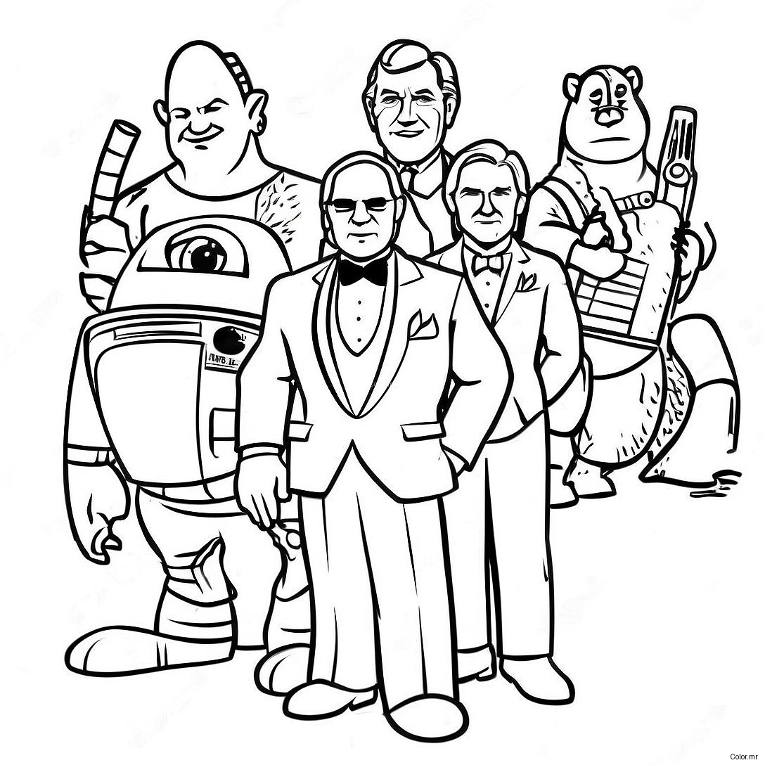 20th Century Fox Movie Characters Coloring Page 30199 27159