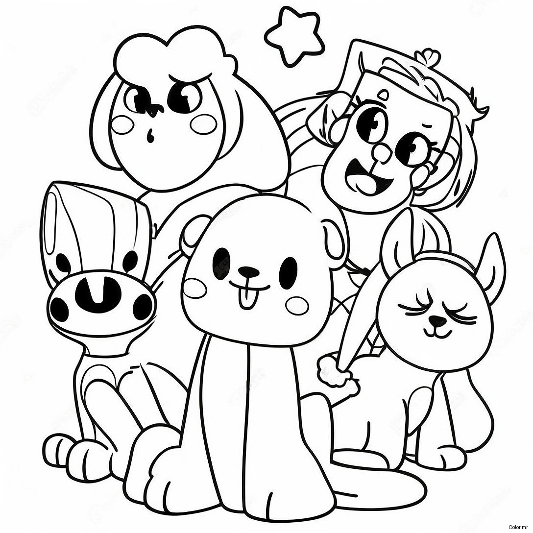 80s Cartoon Characters Coloring Page 40998 34059