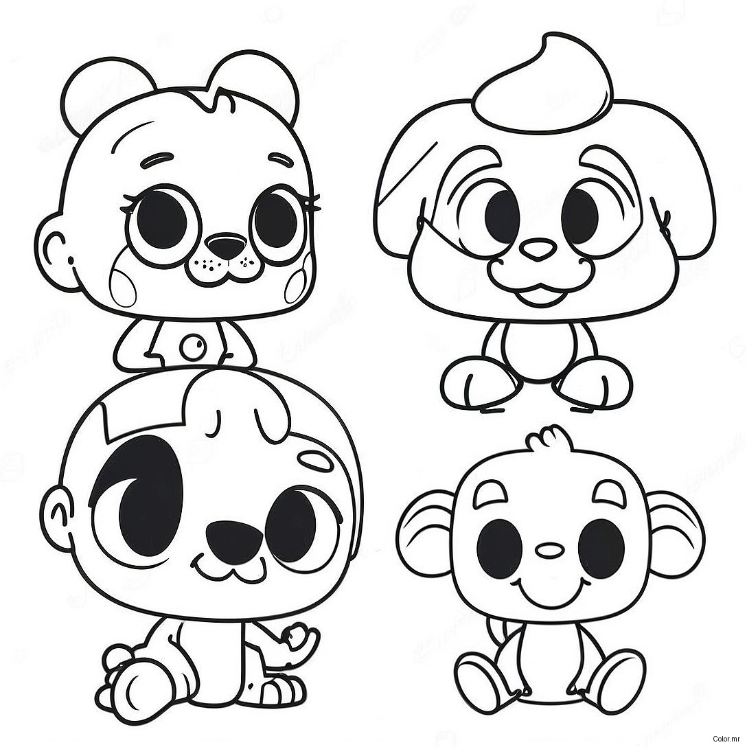 Adorable Funko Pop Disney Characters Coloring Page 70834 58549