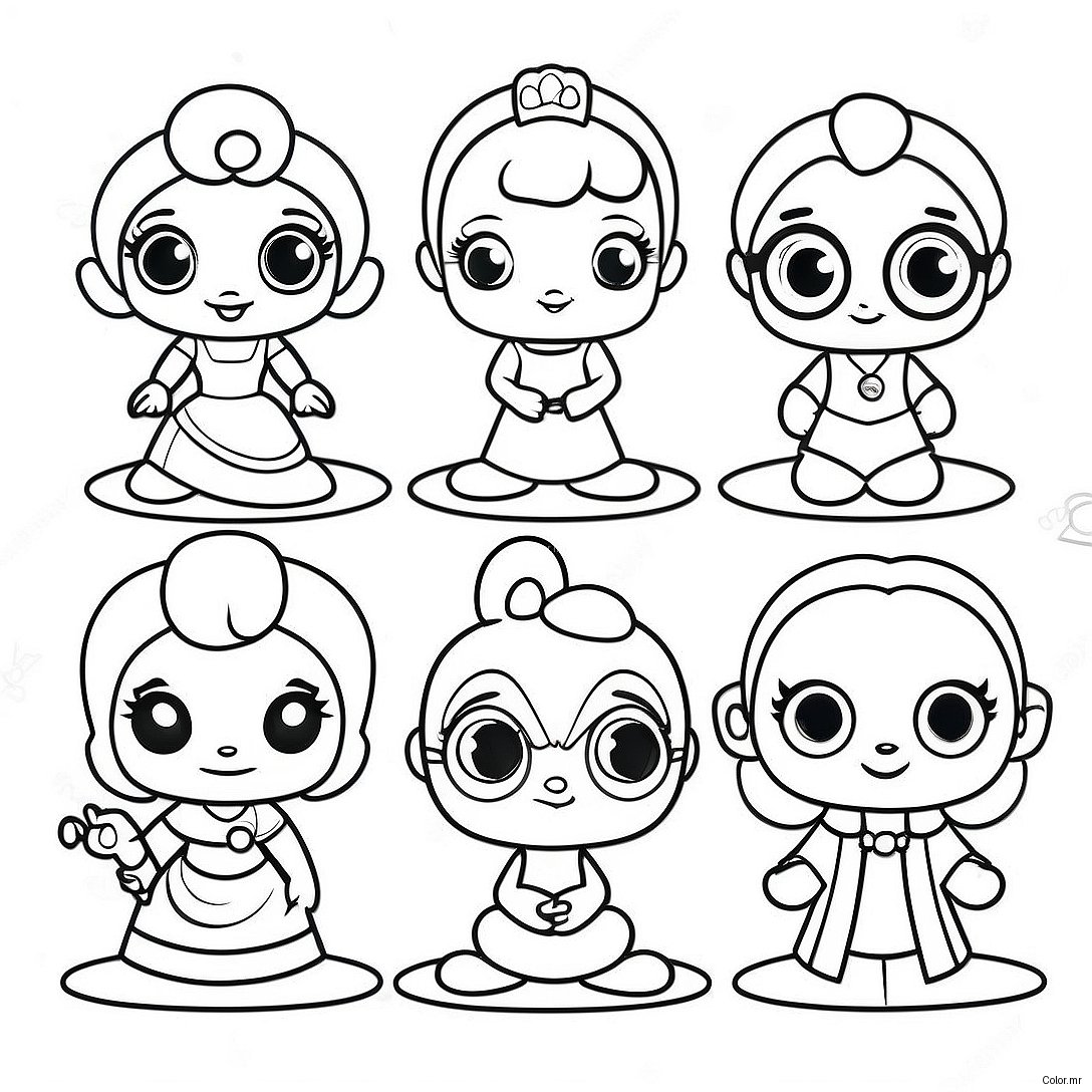 Adorable Funko Pop Disney Characters Coloring Page 70834 58550