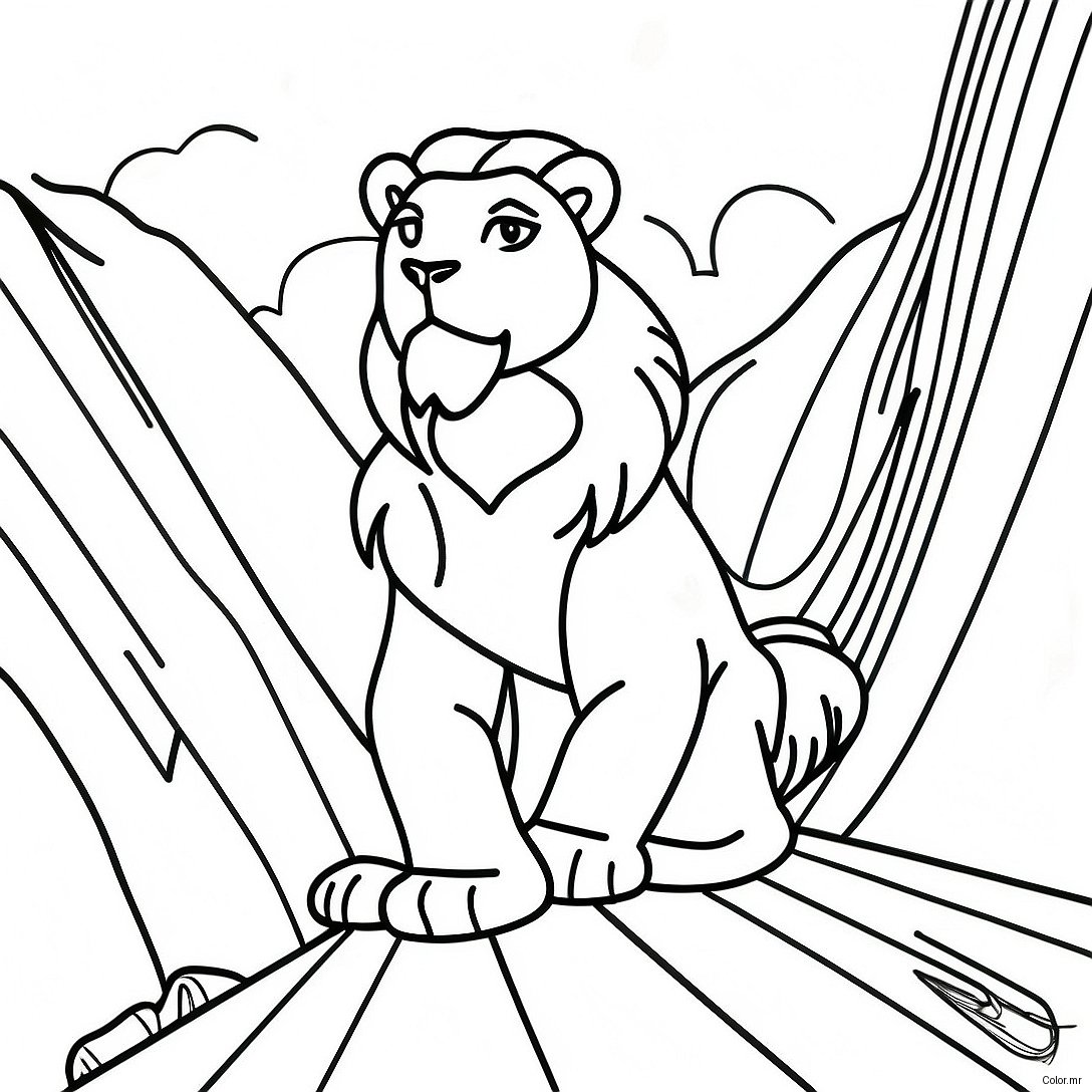 Adventurous Leo Movie Scene Coloring Page 49965 41676