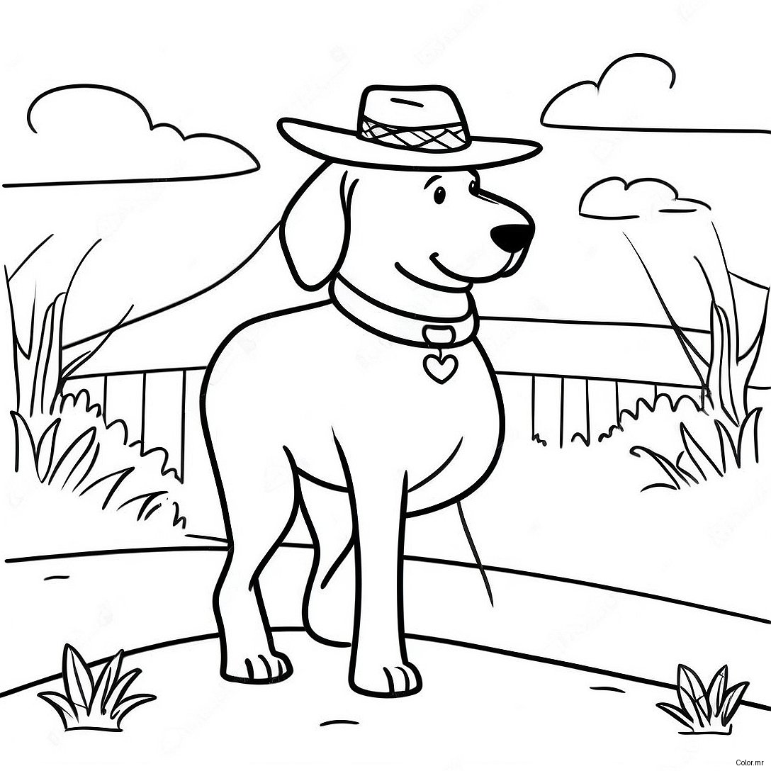 Adventurous Sheriff Labrador In The Wild Coloring Page 14800 12236