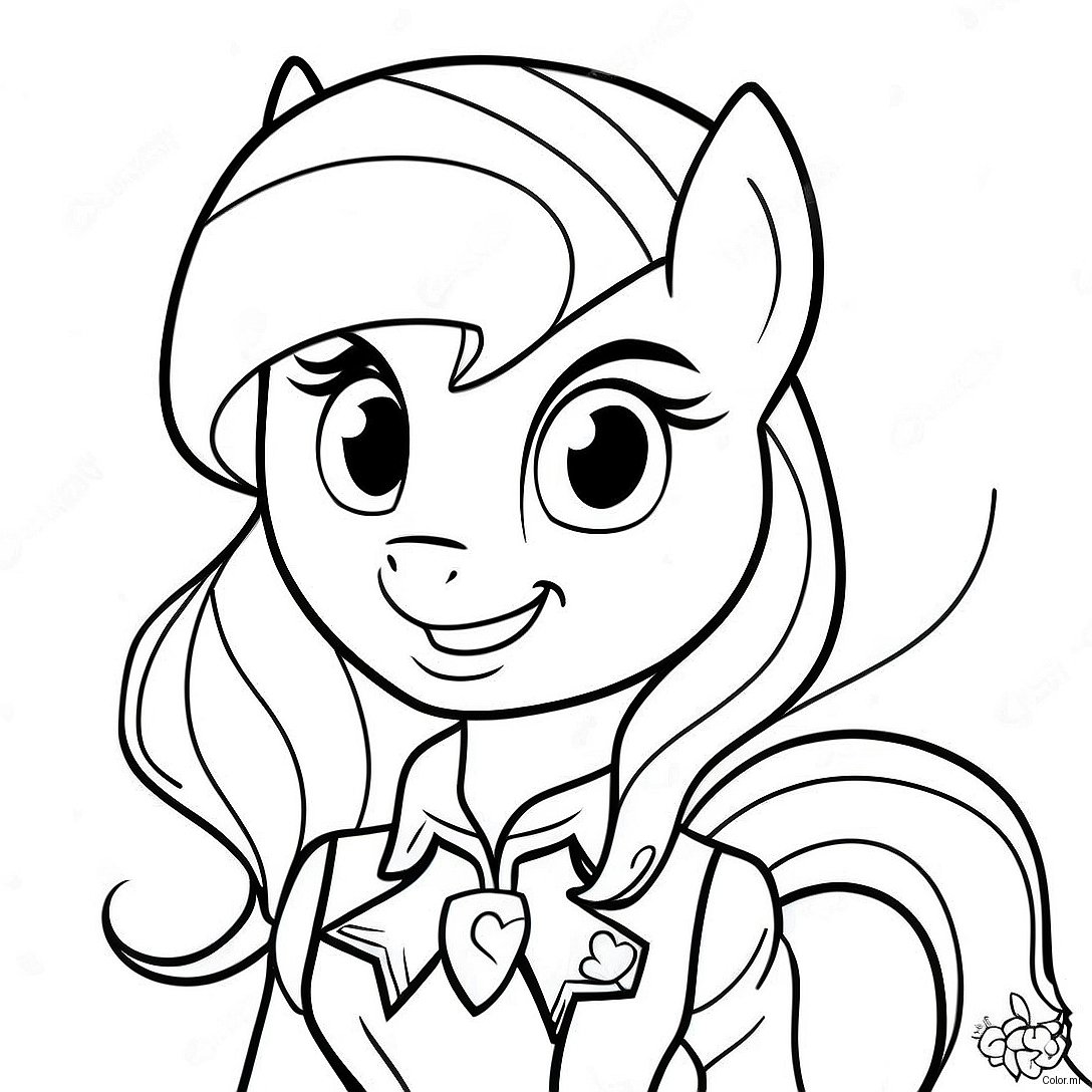 Adventurous Sunset Shimmer Equestria Girl Coloring Page 35464 29505