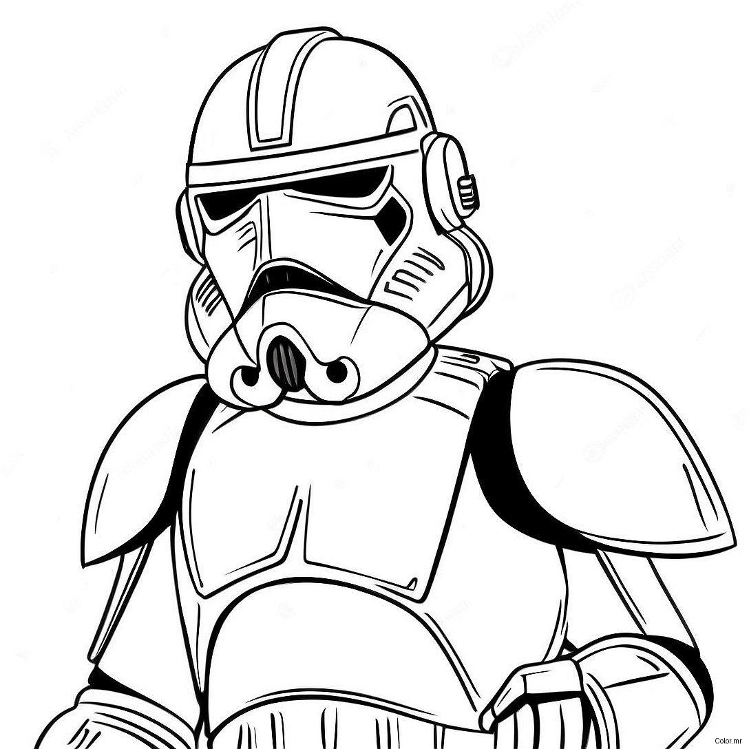 Battle Ready Phase 1 Clone Trooper Coloring Page 66211 54686