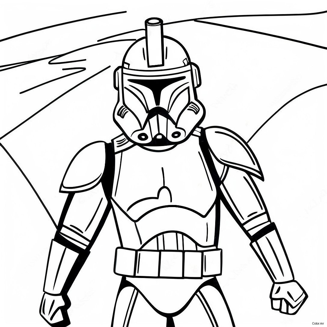 Battle Ready Phase 1 Clone Trooper Coloring Page 66211 54687