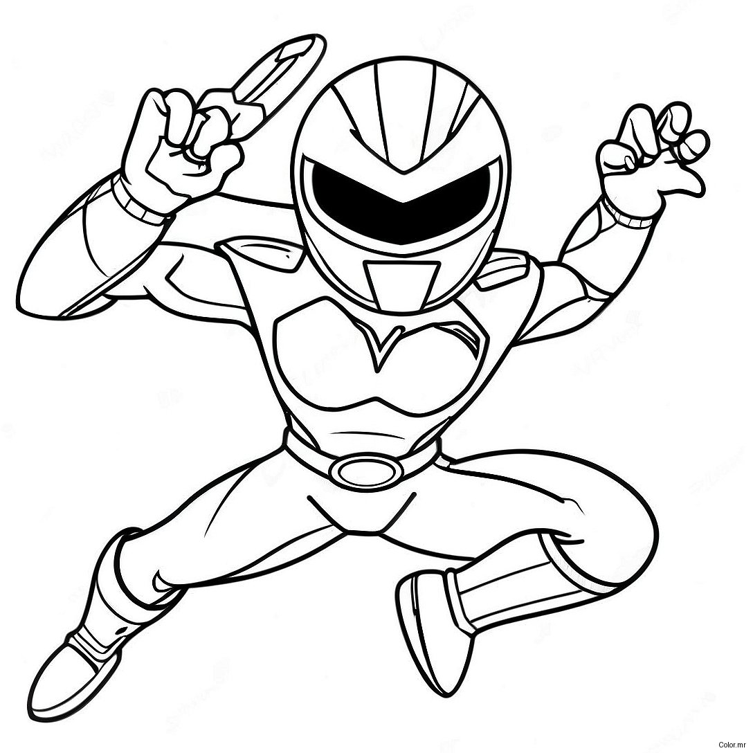 Beast Morphers Red Ranger In Action Coloring Page 61457 50955