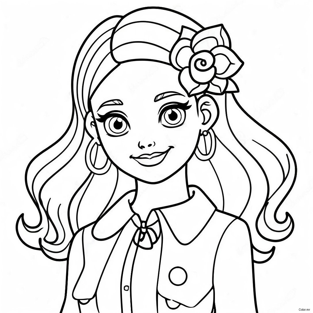 Bella From Rainbow High In Stylish Outfit Coloring Page 21503 19816