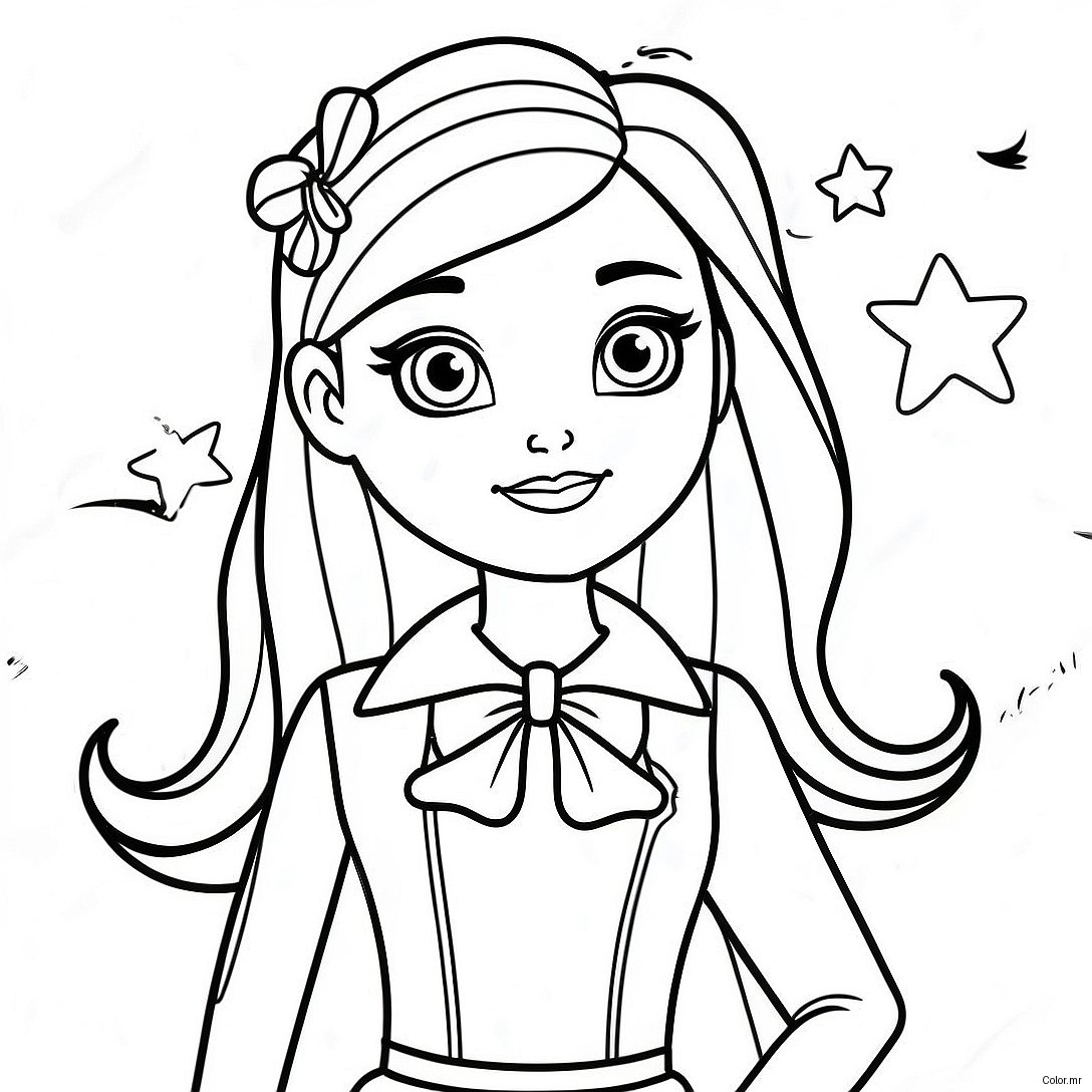 Bella From Rainbow High In Stylish Outfit Coloring Page 21503 19960