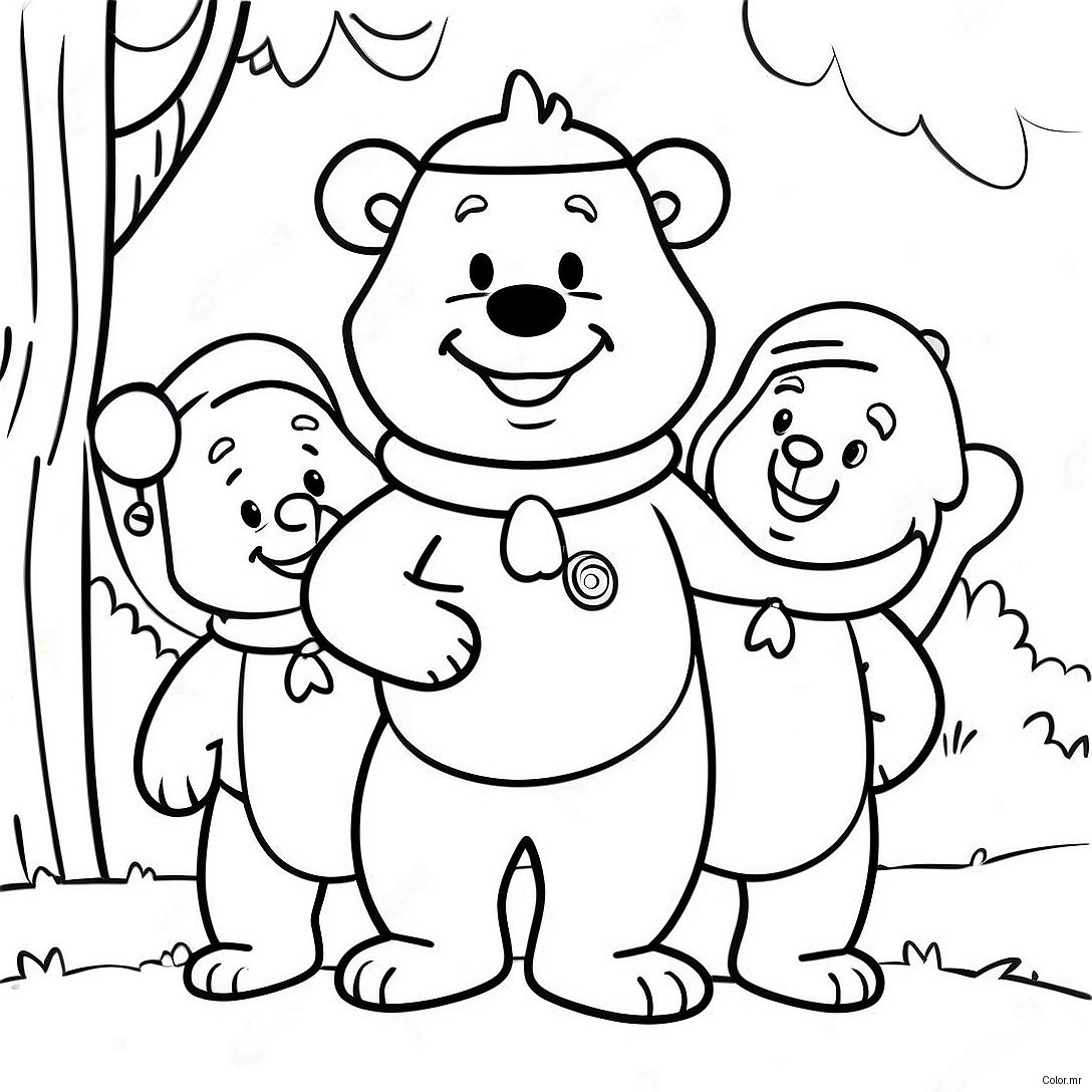 Berenstain Bears Family Adventure Coloring Page 7735 6288