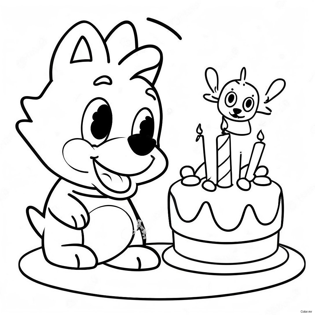 Bluey And Bingo Birthday Party Coloring Page 7665 6230