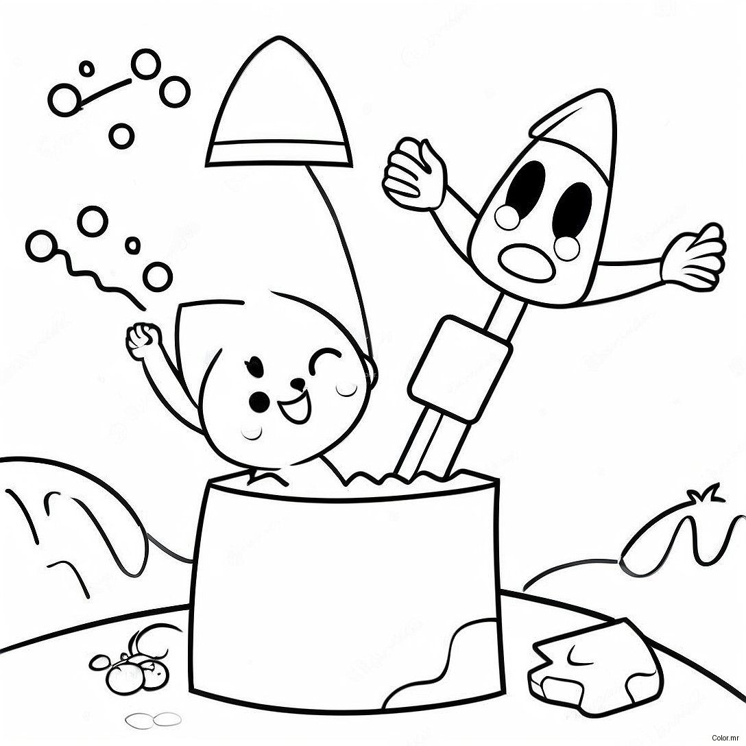 Bluey And Bingo Building Sandcastles Coloring Page 61987 51381