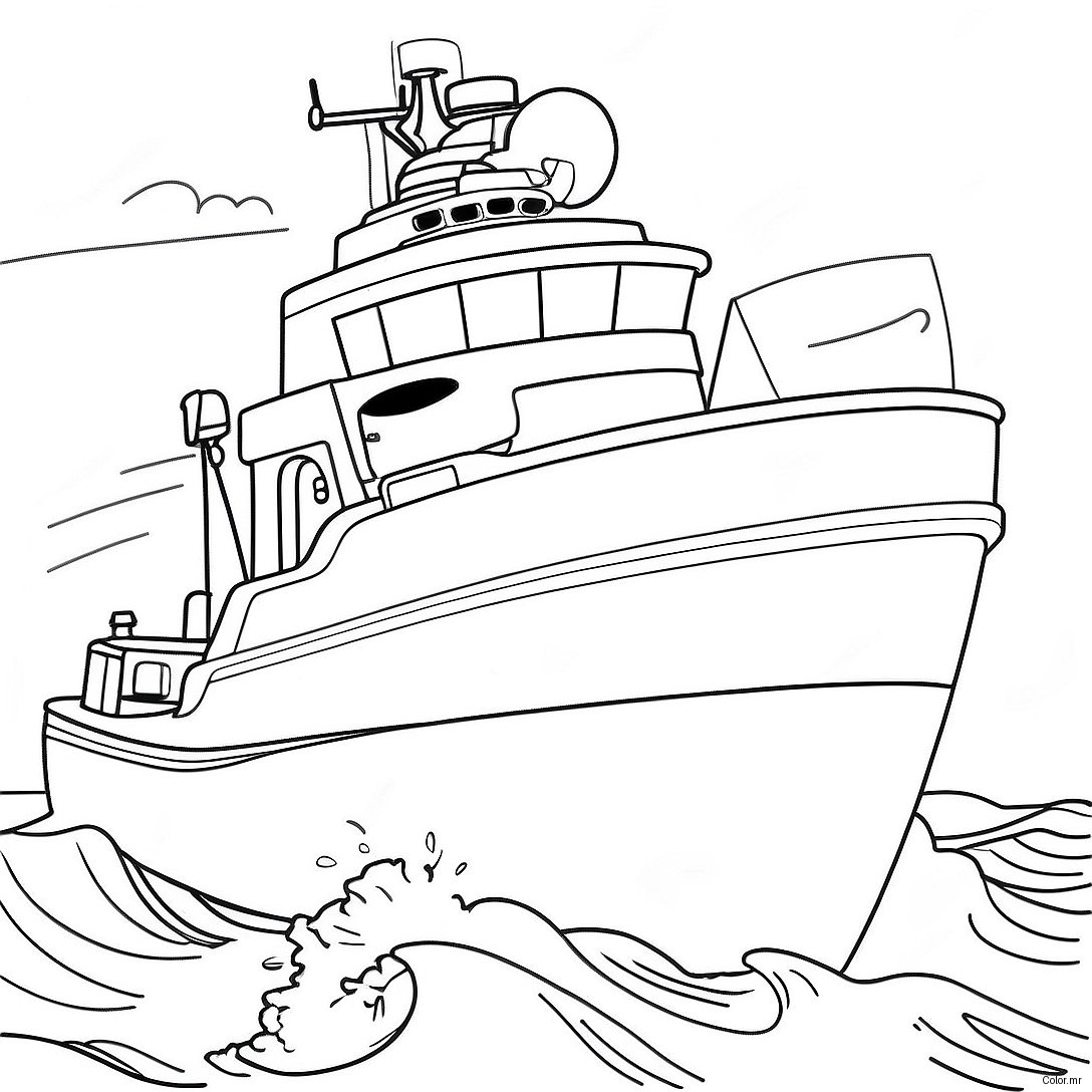 Brave Coast Guard Rescue Coloring Page 66451 54869