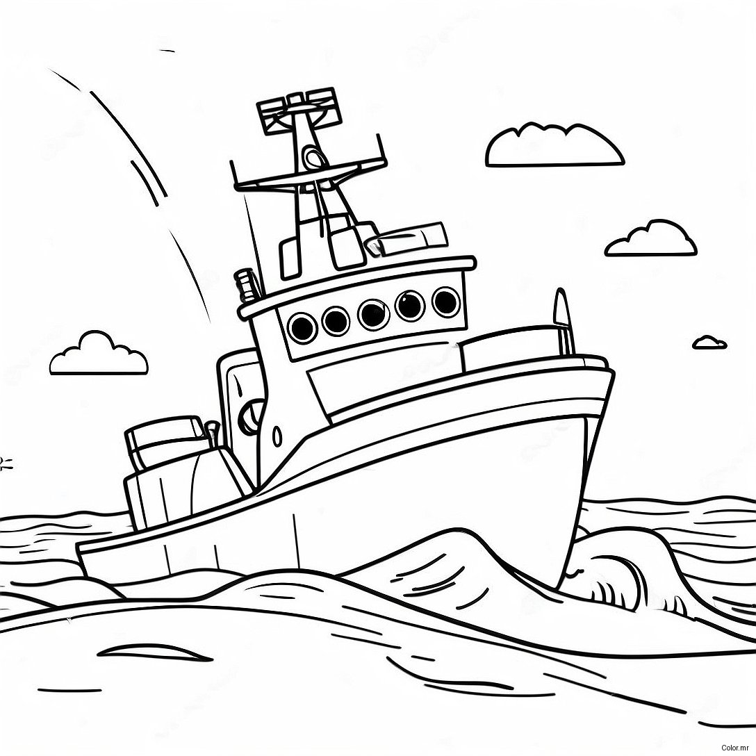 Brave Coast Guard Rescue Coloring Page 66451 54872