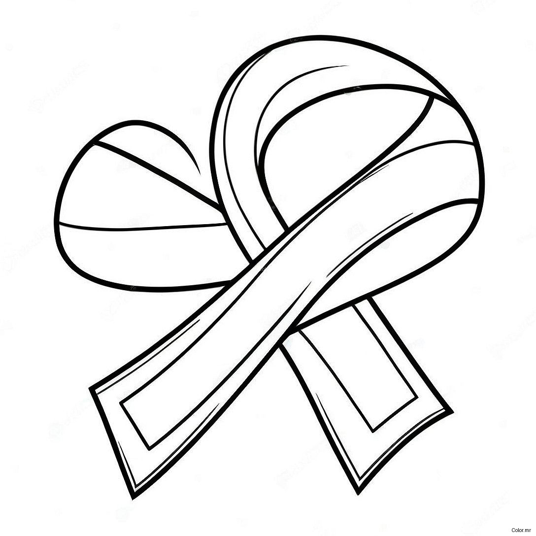 Breast Cancer Awareness Ribbon Coloring Page 8325 6829