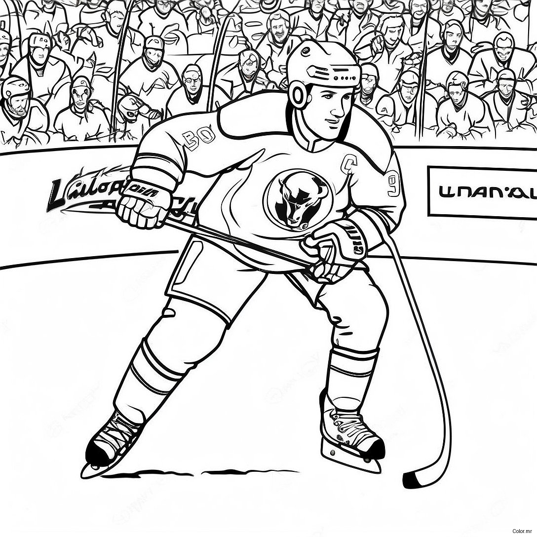 Buffalo Sabres Player Skating Coloring Page 52667 43807
