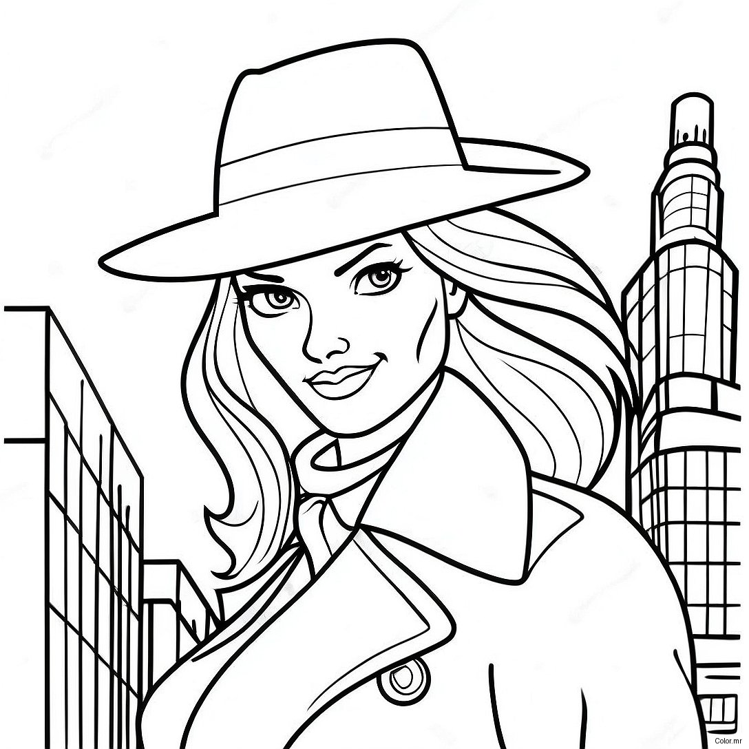 Carmen Sandiego In A Mysterious City Coloring Page 29889 26909