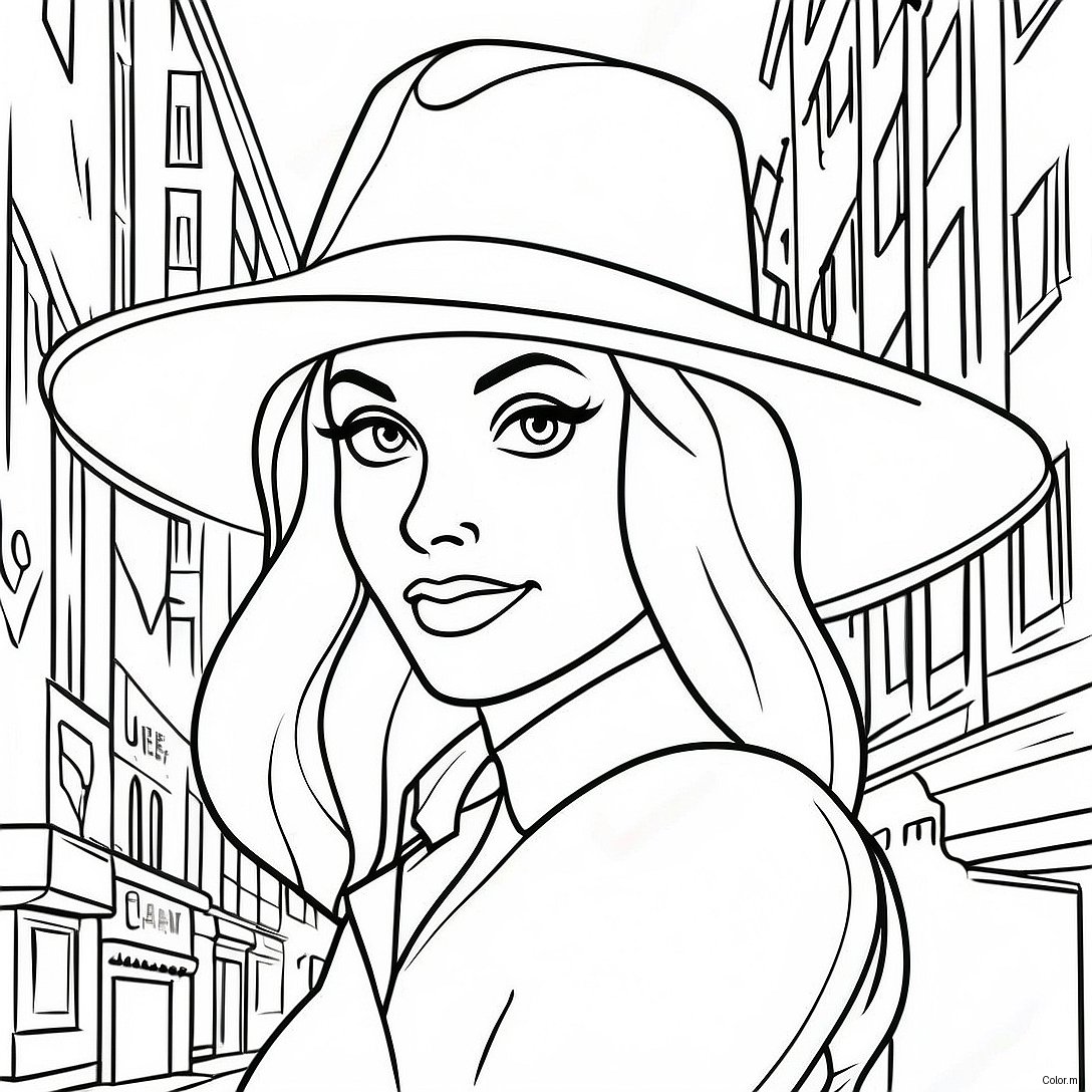 Carmen Sandiego In A Mysterious City Coloring Page 29889 26912