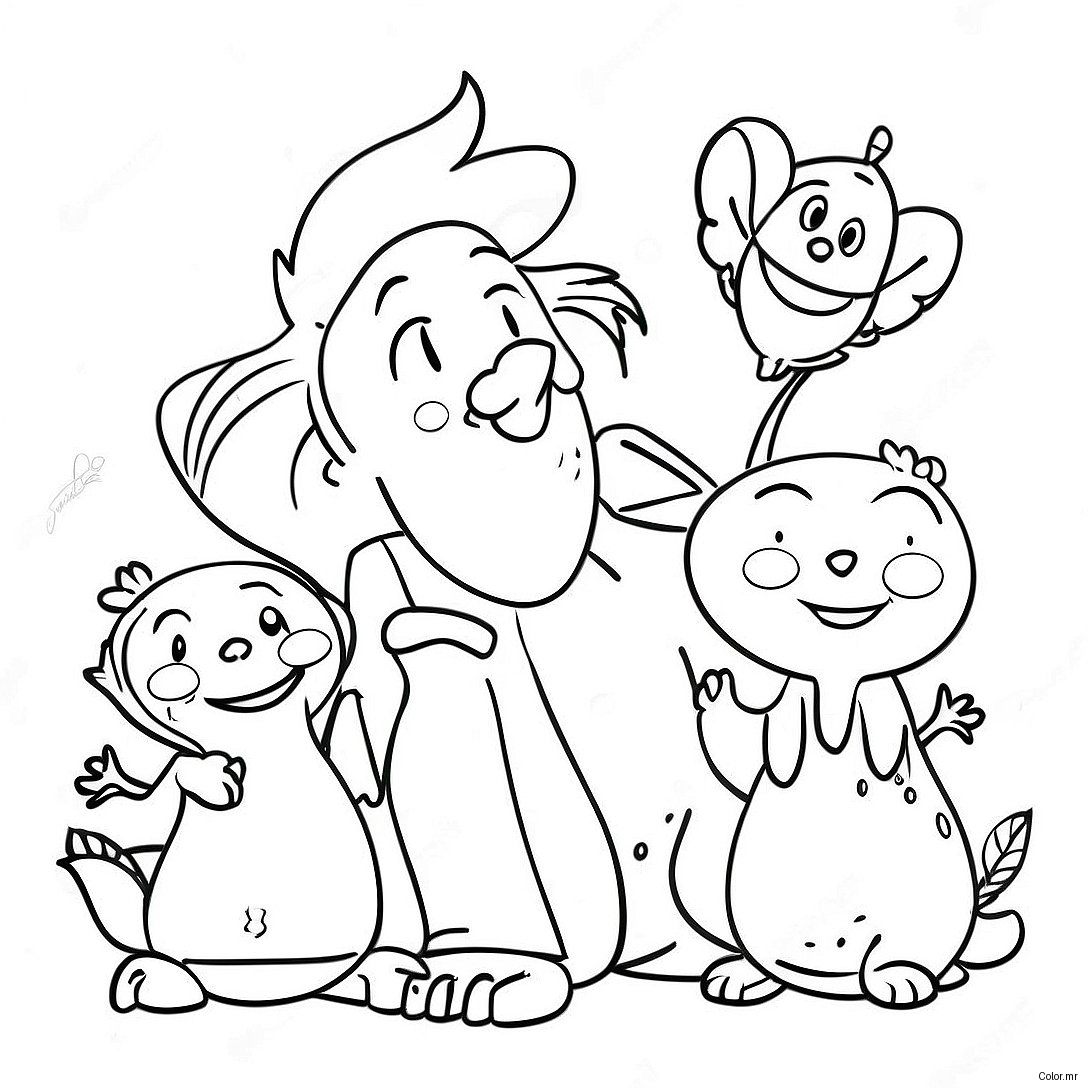 Charming Kevin Henkes Characters Coloring Page 57093 47427