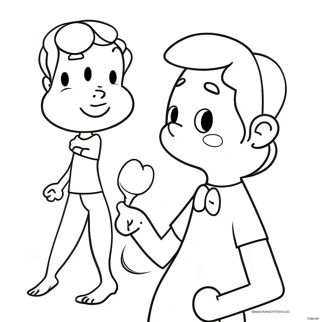 Charming Kevin Henkes Characters Coloring Page 57093 47428