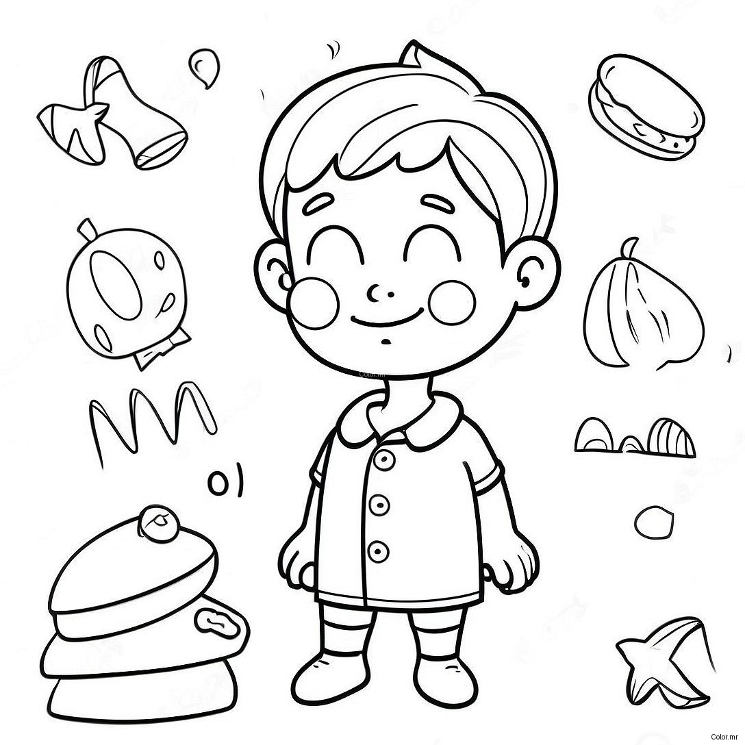 Charming Kevin Henkes Characters Coloring Page 57093 47499