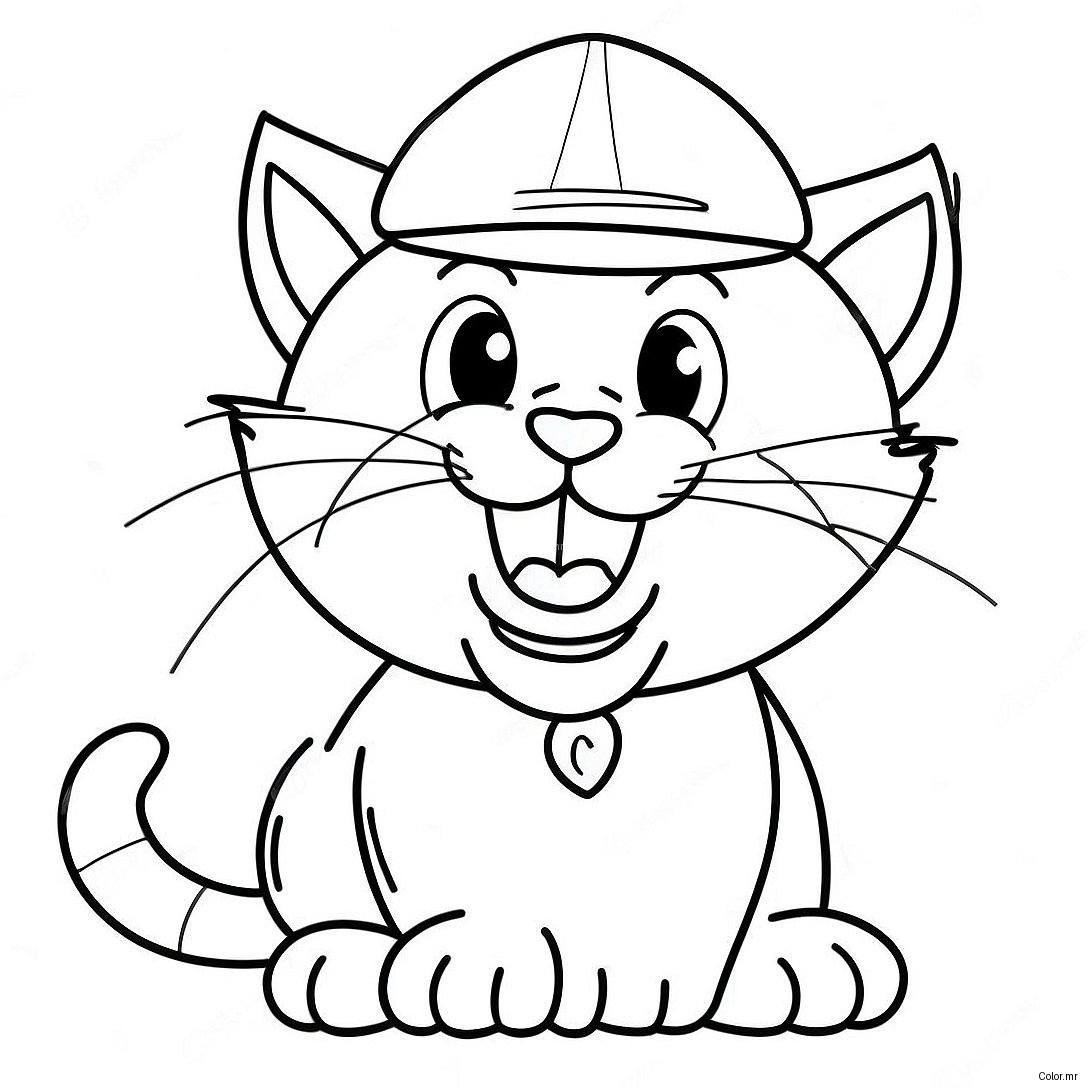Cheerful University Of Kentucky Wildcat Coloring Page 57274 47633