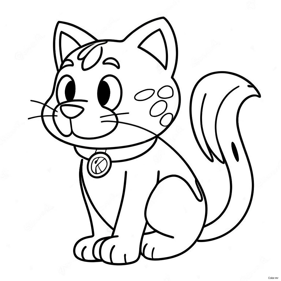 Cheerful University Of Kentucky Wildcat Coloring Page 57274 47635