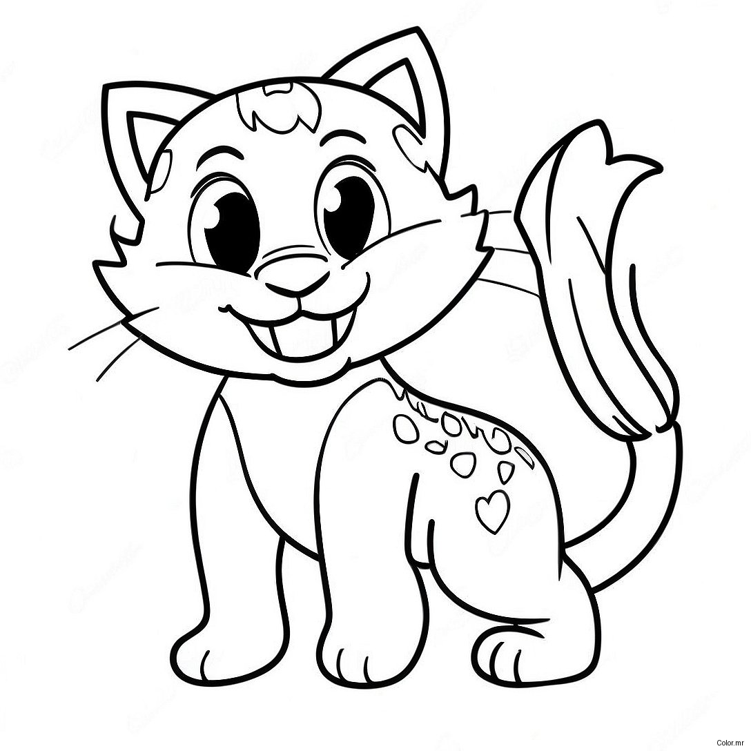 Cheerful University Of Kentucky Wildcat Coloring Page 57274 47636