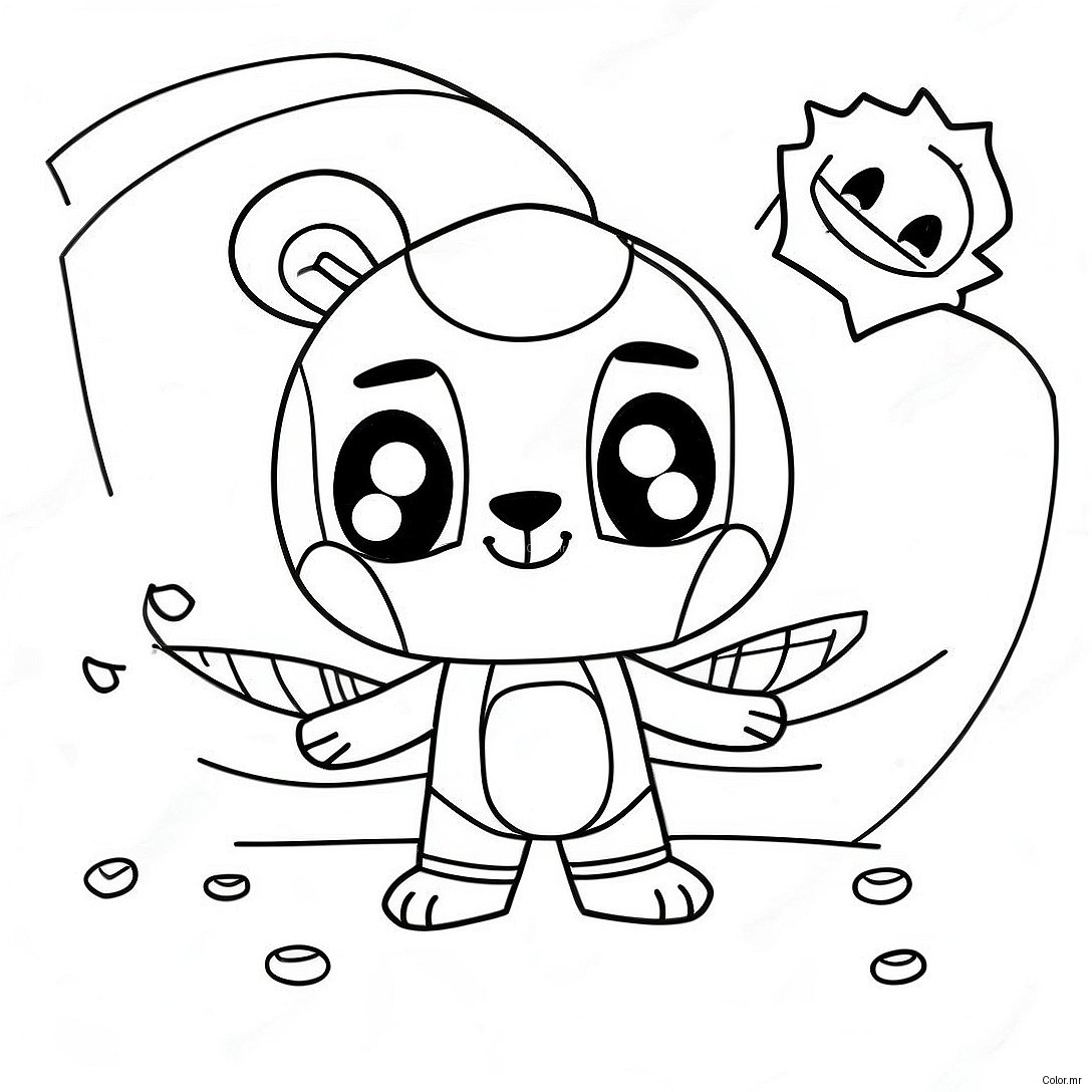 Chibi Sun And Moon Fnaf Characters Coloring Page 27013 24671