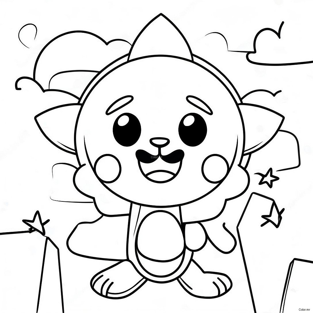 Chibi Sun And Moon Fnaf Characters Coloring Page 27013 24672