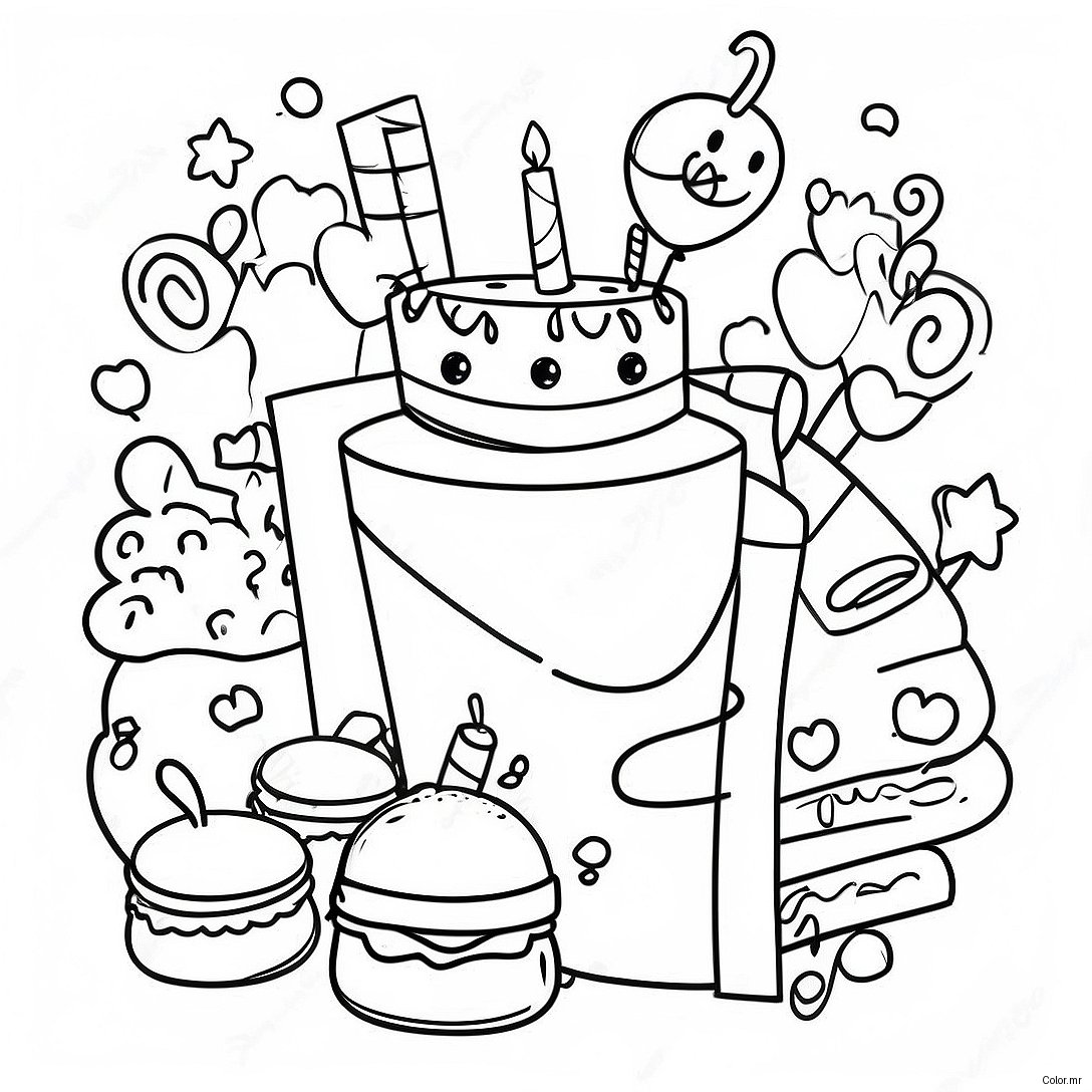Class Of 2024 Celebration Party Coloring Page 15330 12844