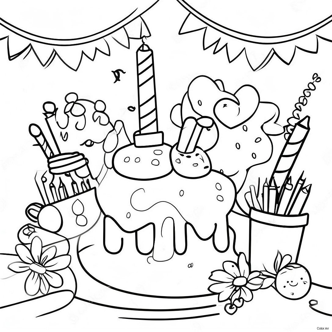 Class Of 2024 Celebration Party Coloring Page 15330 12986
