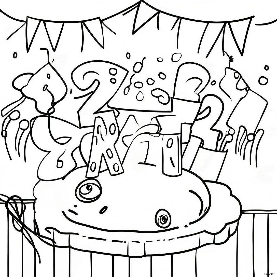 Class Of 2024 Celebration Party Coloring Page 15330 12987