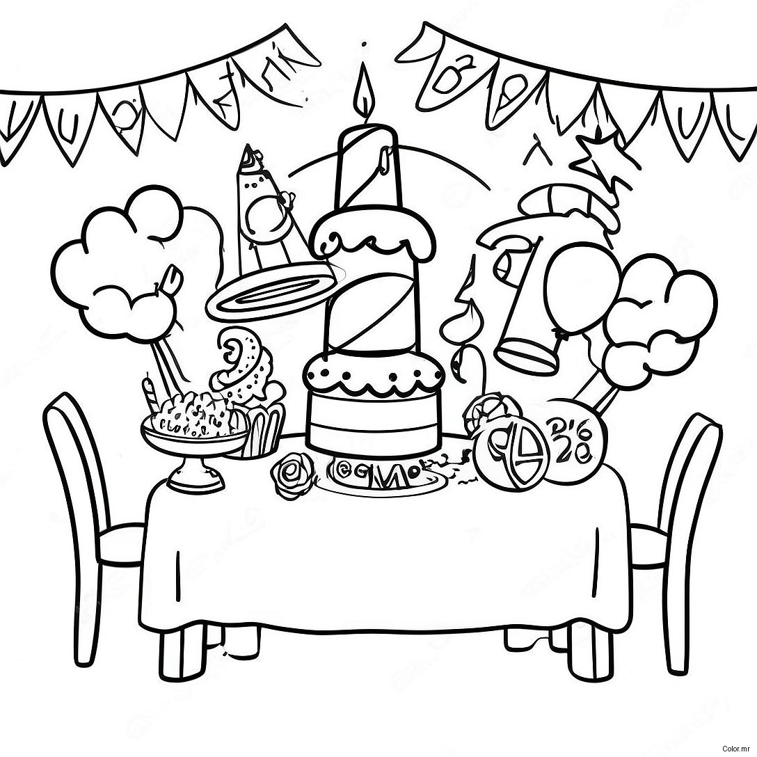 Class Of 2024 Celebration Party Coloring Page 15330 12988