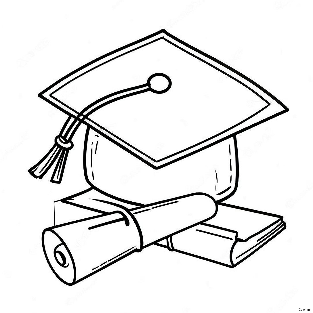 Class Of 2024 Graduation Cap Coloring Page 15329 12982