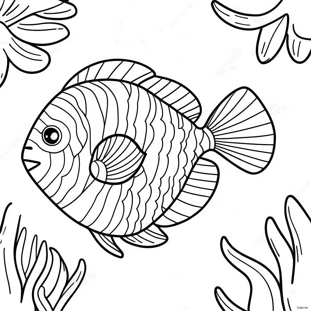 Colorful Bahamas Tropical Fish Coloring Page 68944 56835