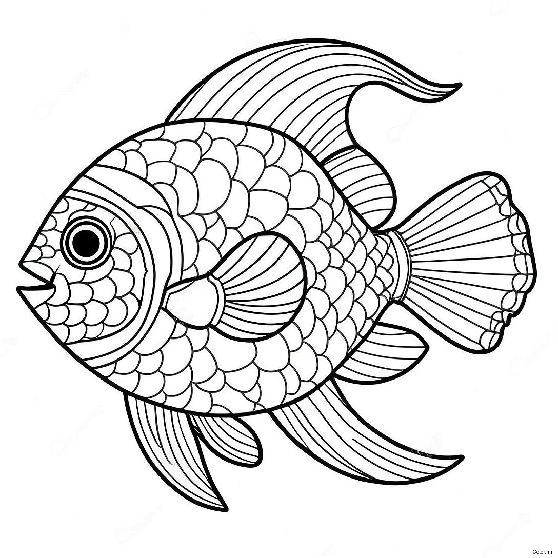 Colorful Bahamas Tropical Fish Coloring Page 68944 56836