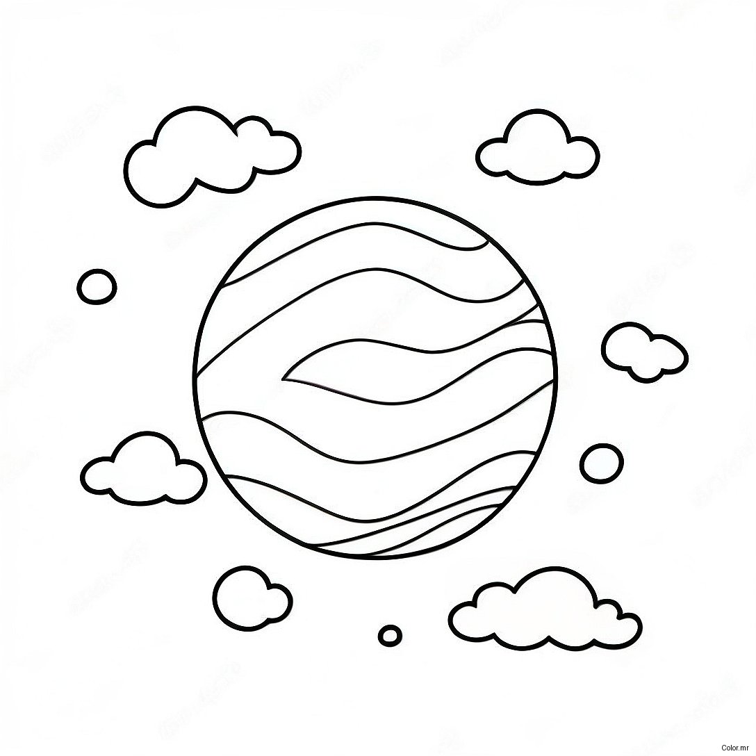 Colorful Bouncy Ball In Mid Air Coloring Page 72335 59738
