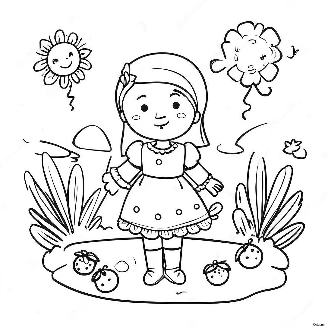 Colorful Dia Del Nino Festival Scene Coloring Page 46734 38902