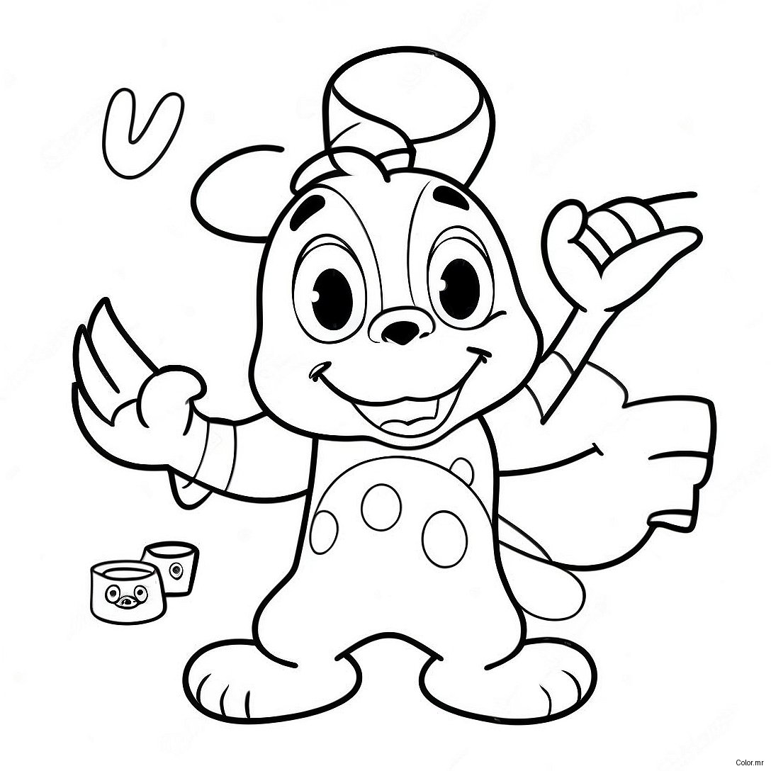 Colorful Disney Character Adventure Coloring Page 72525 59902