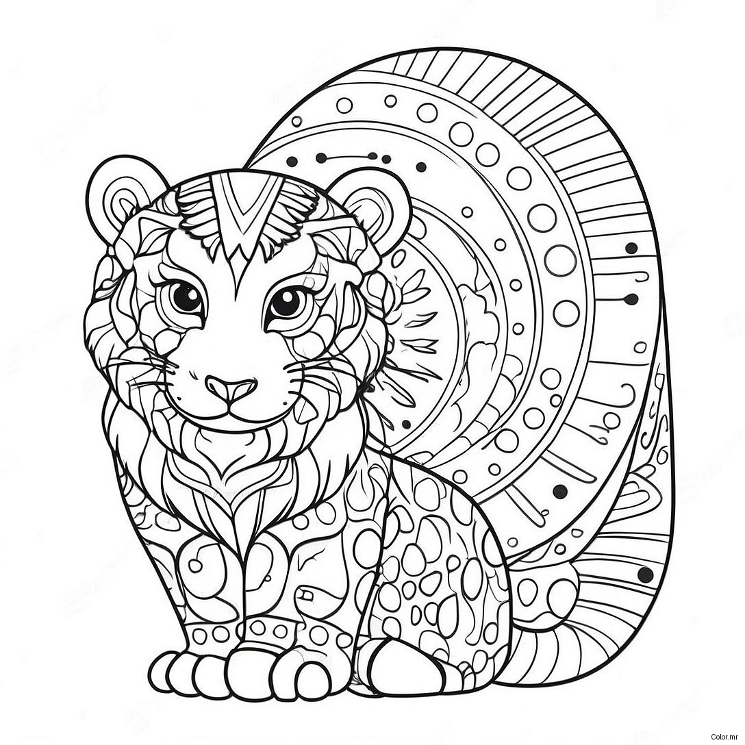 Colorful Dot Markers Animals Coloring Page 29869 26895