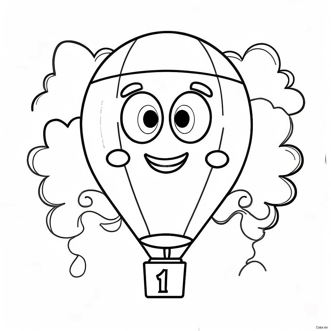 Colorful Happy 11th Birthday Balloon Coloring Page 68223 56297