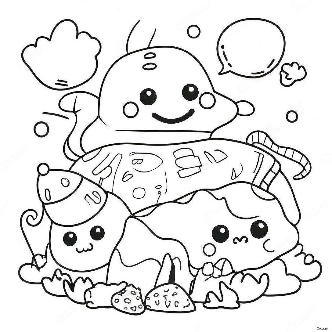 Colorful Island Of Misfit Toys Coloring Page 18776 15715