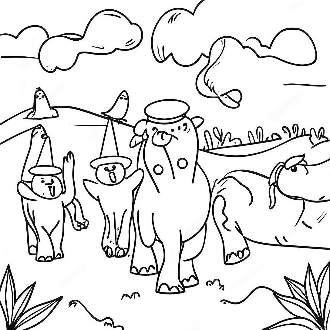 Colorful Migration Movie Scene Coloring Page 11728 9608