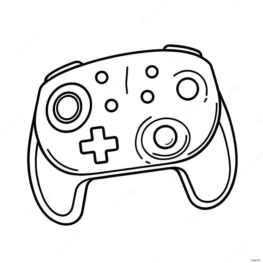 Colorful Nintendo Switch Controller Coloring Page 1722 1377