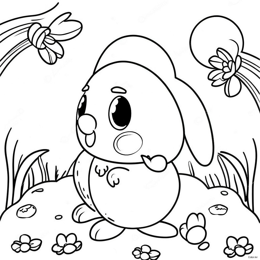Colorful Ostara Egg Hunt Coloring Page 53549 44508