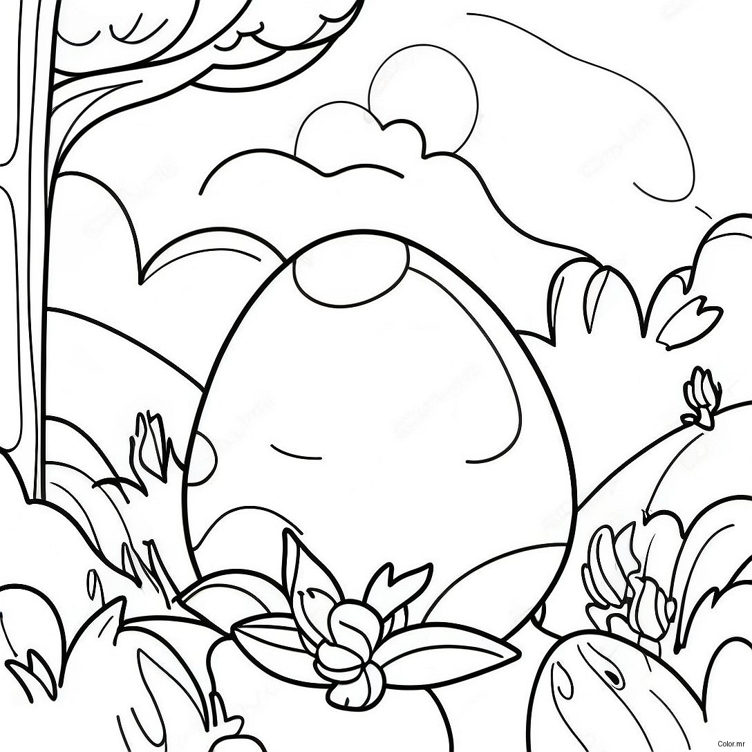 Colorful Ostara Egg Hunt Coloring Page 53549 44643