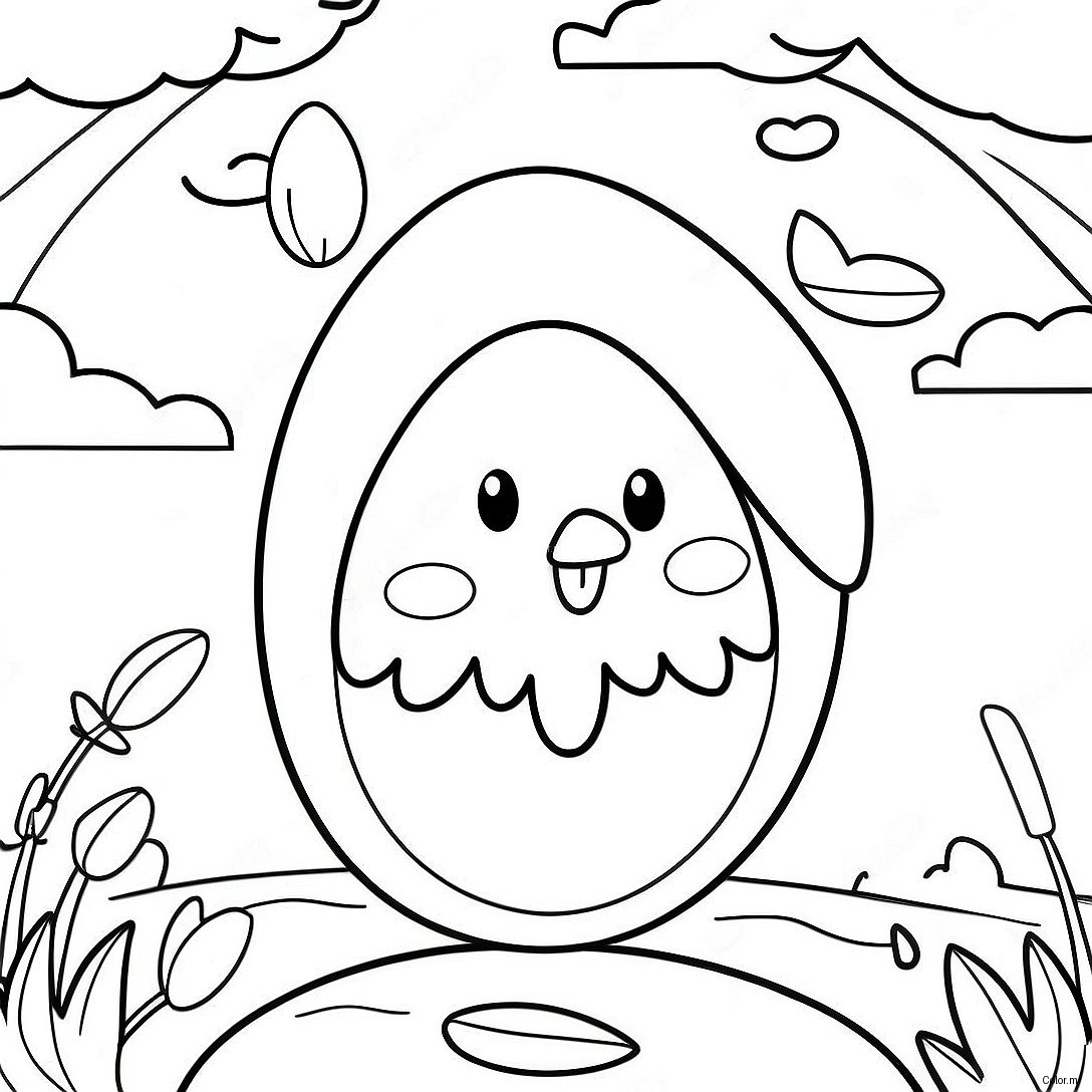 Colorful Ostara Egg Hunt Coloring Page 53549 44644