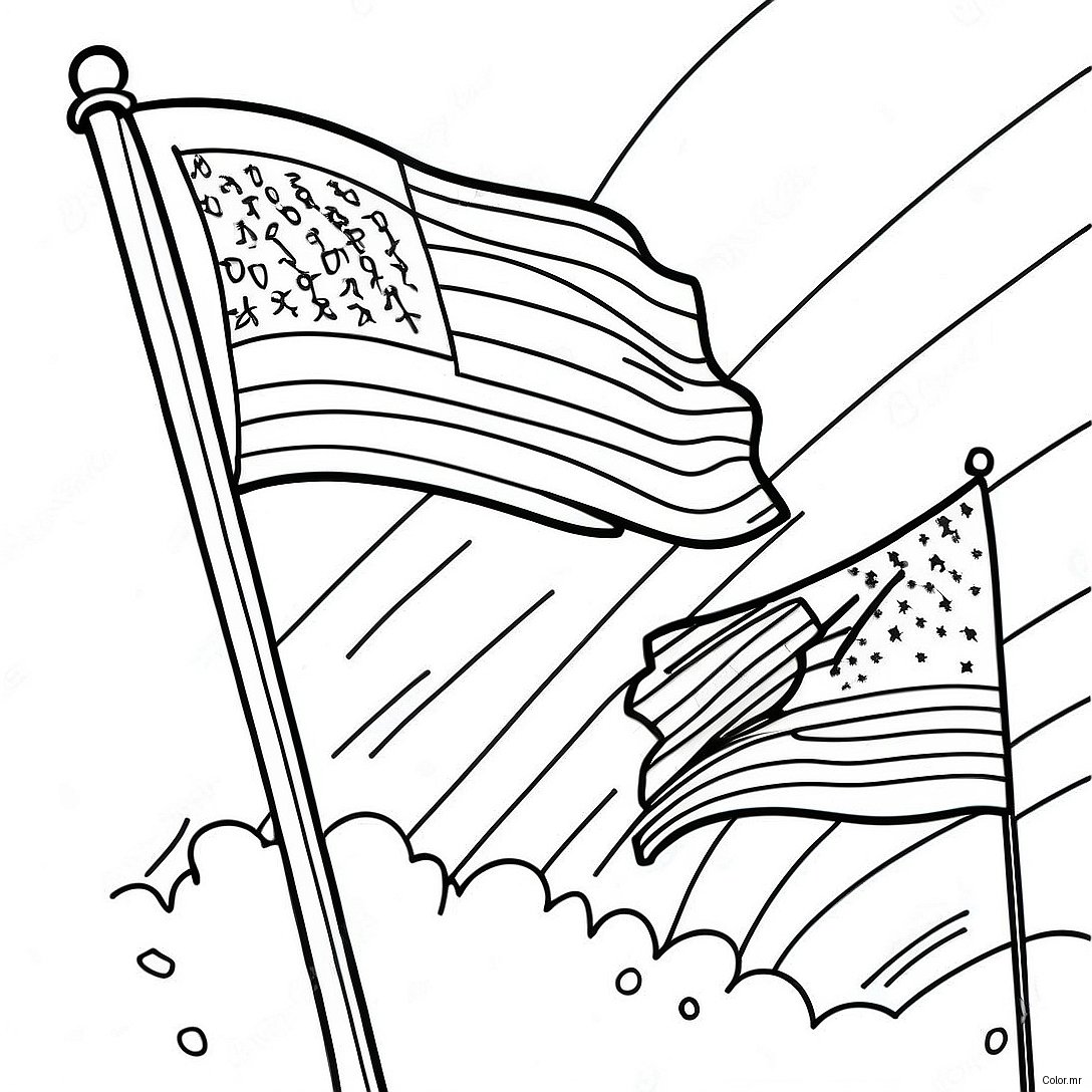 Colorful Pledge Of Allegiance Poster Coloring Page 55282 45994