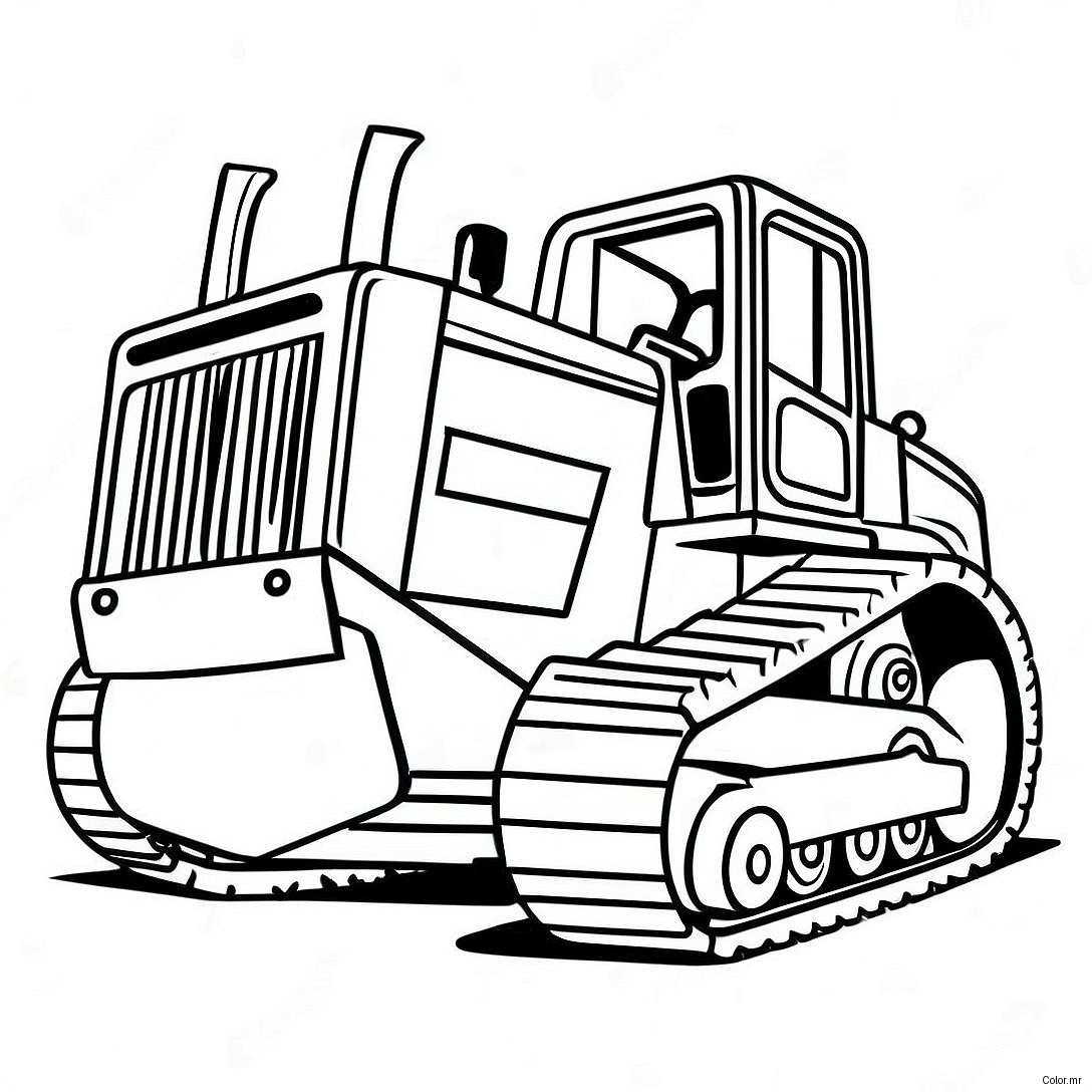 Construction Site Bulldozer Coloring Page 30759 27603