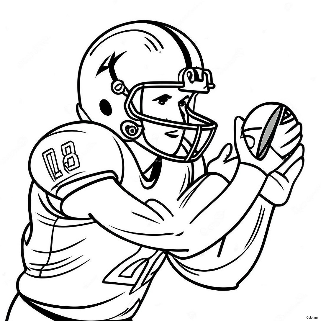 Cooper Kupp Catching A Football Coloring Page 45264 37608